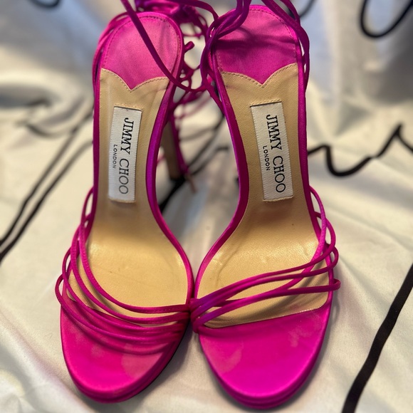 JIMMY CHOO Anita 120 Satin Heel - Picture 6 of 13